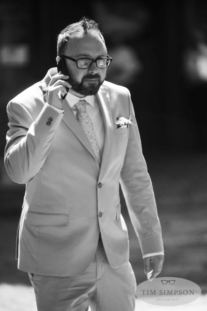 groom on the phone