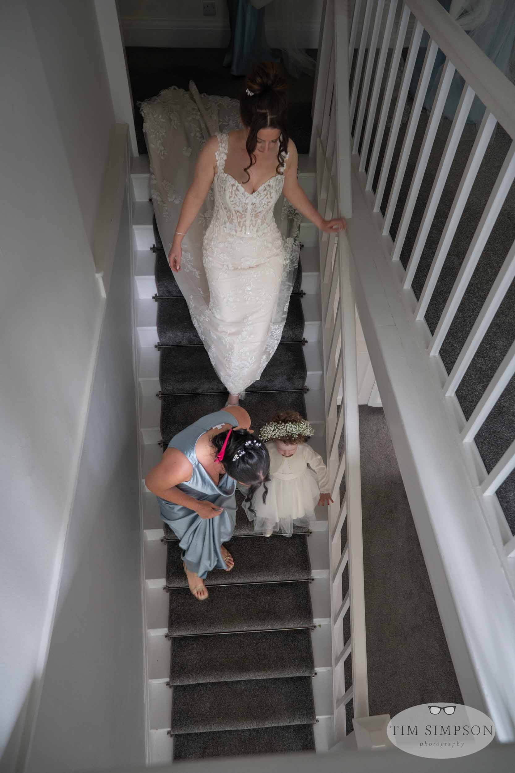 bride from above