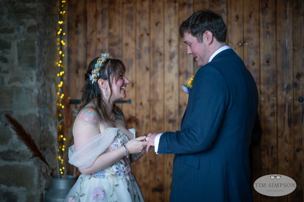 rustic bridal ceremony 